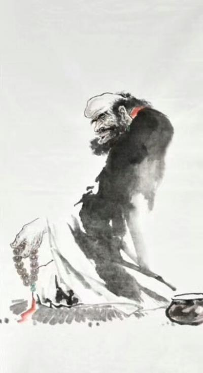 郭浩艺日记-达摩造像 小幅 人物 郭浩艺【图3】