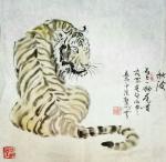 郝鹏云日志-分享老作品，秋波，纸本，水墨设色 42*42公分 郝鹏云【图2】