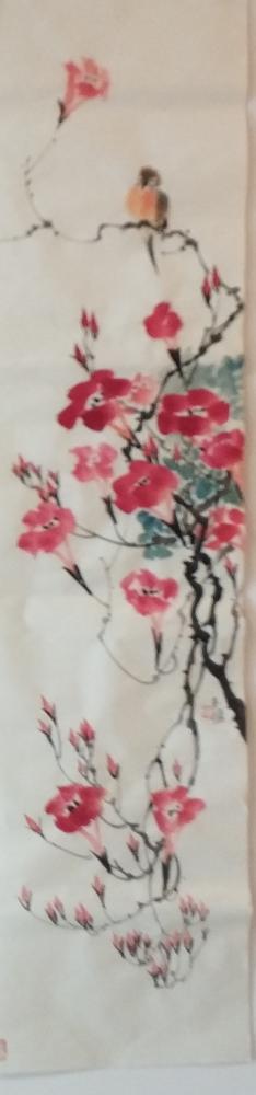 李玉凤日记-花鸟六条屏！小花小鸟得自然之趣！【图1】