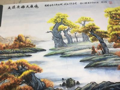 赵德锁日记-胡杨礼赞   昨天刚画完   小六尺【图1】