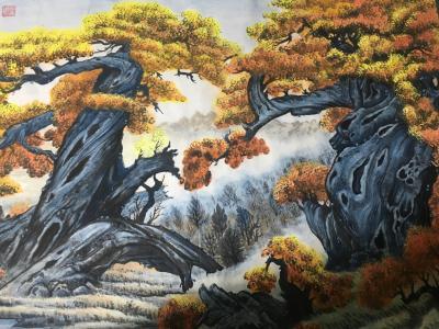 赵德锁日记-胡杨礼赞   昨天刚画完   小六尺【图2】