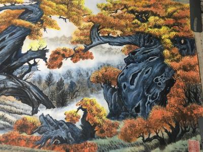 赵德锁日记-胡杨礼赞   昨天刚画完   小六尺【图3】