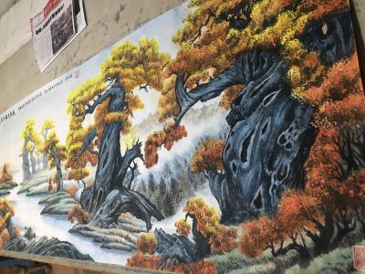 赵德锁日记-胡杨礼赞   昨天刚画完   小六尺【图4】