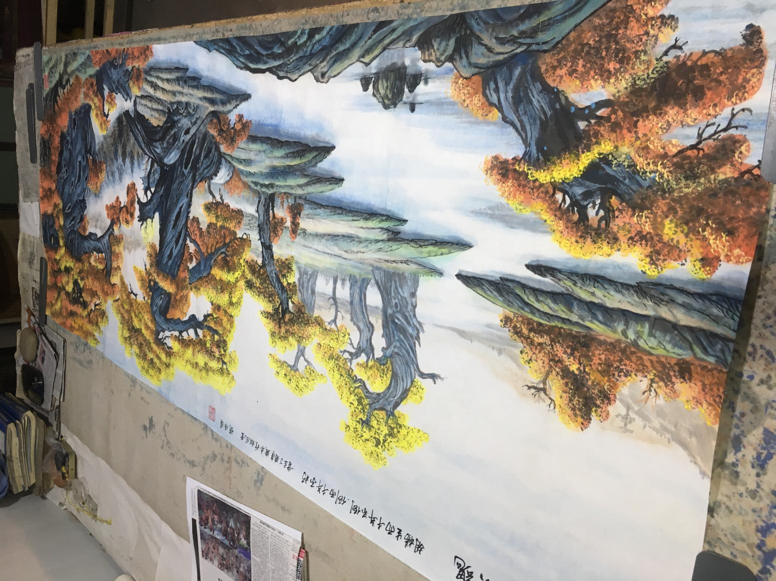 赵德锁国画作品《胡杨礼赞》【图0】