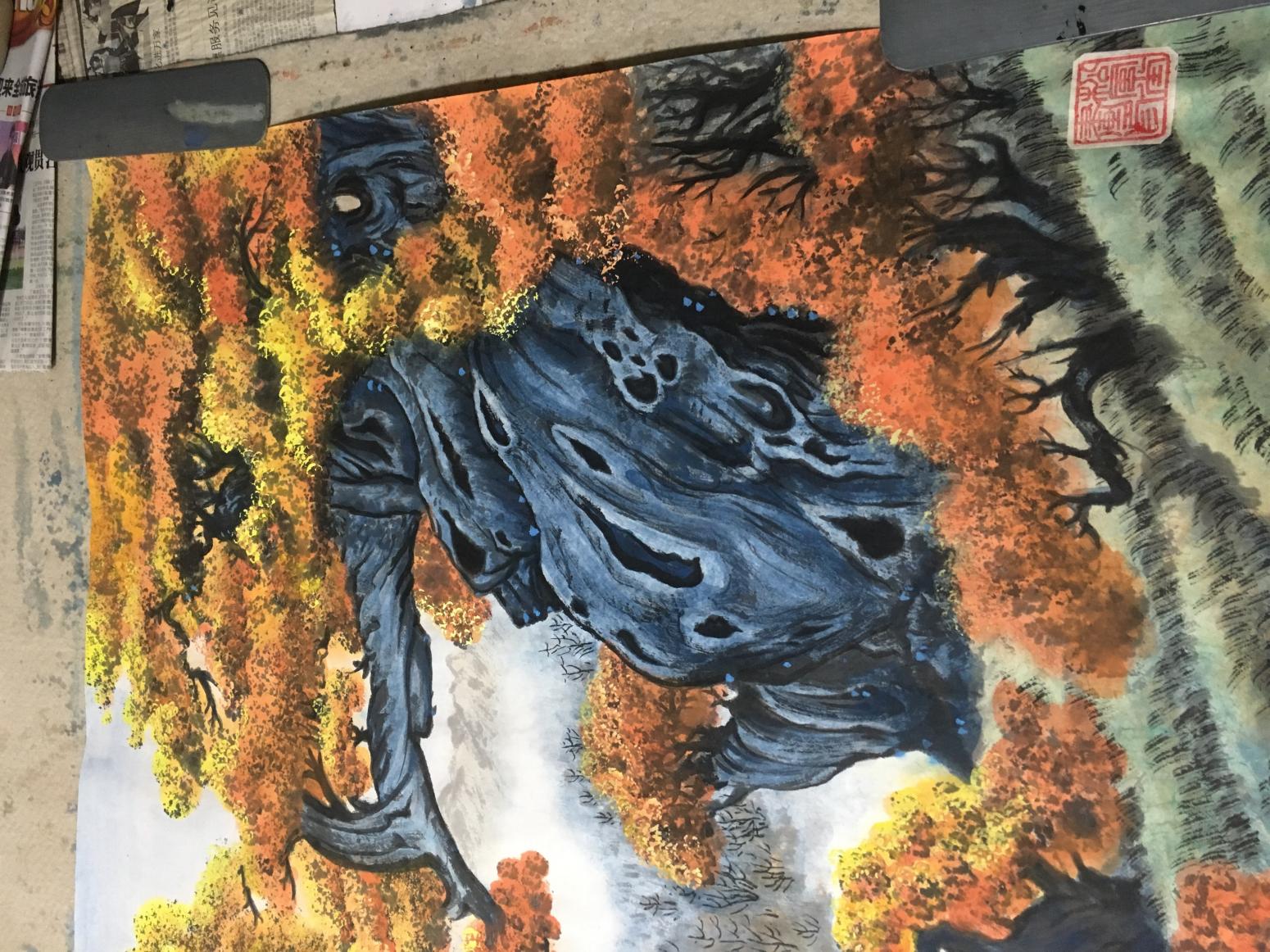 赵德锁国画作品《胡杨礼赞》【图2】