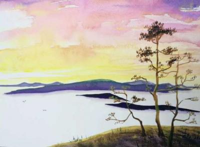 王征明日记-纯净的美 王徵明水意画系列作品欣赏【图1】