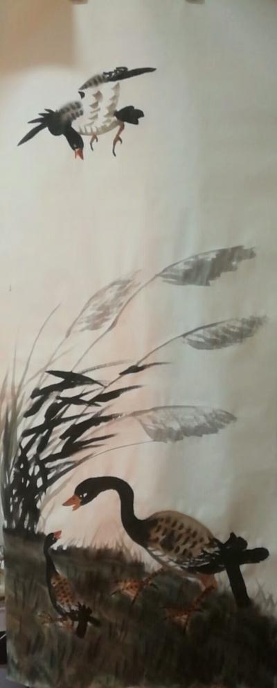 嵇境雷日记-嵇境雷作画一幅，征集标题及诗句【图1】