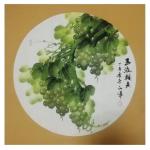 党文军日志-新作《硕果累累》《玉液飘香》，四尺斗方68×68cm，作者党【图1】