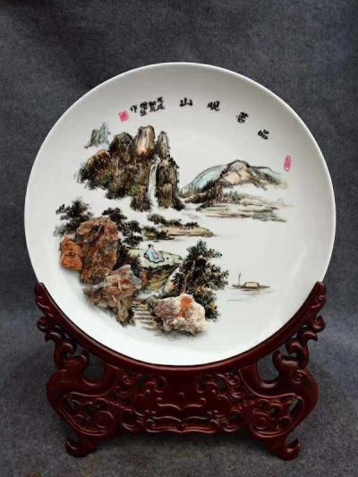 杨增超日记-中国奇石瓷画艺术，绘画新门类，每一件都是原创，无法仿制。作者杨增超【图1】