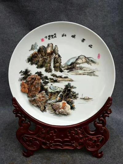 杨增超日记-中国奇石瓷画艺术，绘画新门类，每一件都是原创，无法仿制。作者杨增超【图3】