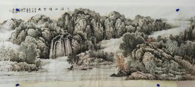 陈庆明日记-四尺国画山水一组，作者陈庆明【图3】