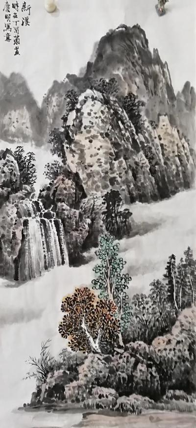 陈庆明日记-四尺国画山水一组，作者陈庆明【图8】