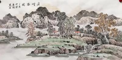 陈庆明日记-四尺国画山水一组，作者陈庆明【图9】