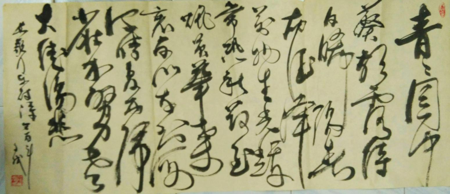 陈文斌书法作品《长歌行乐府诗》