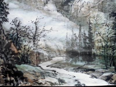 高勇利日记-《山鄉秋韻》，小八尺70*240cm，尚未裝裱。高勇利发布【图8】