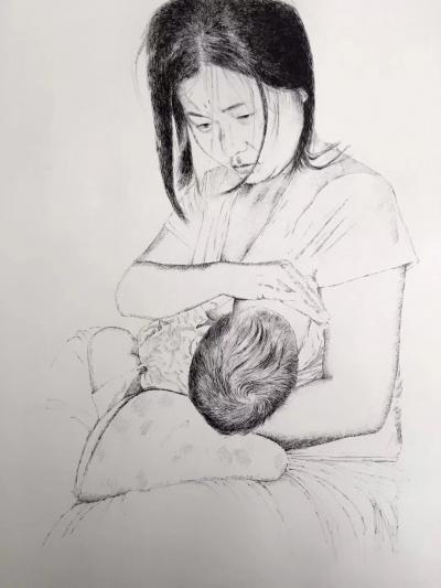 马国斌日记-生命的意义！个人订制肖像钢笔画，马国斌【图1】