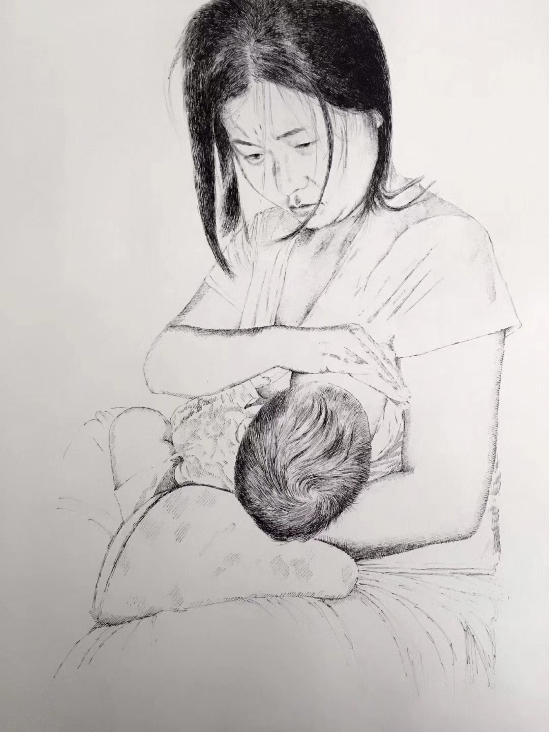 个人订制肖像钢笔画,马国斌【图1】