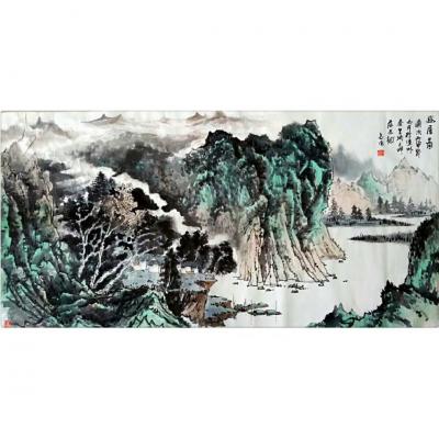 何志勇日记-前期几幅六尺山水作品。【图3】