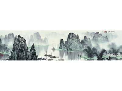 何志勇日记-前期几幅六尺山水作品。【图4】