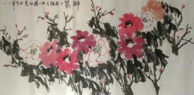 杨牧青日记-规格：168cm×68cm/8平尺多
材质：白宣老纸
款识：醉春。丁酉腊月廿【图1】