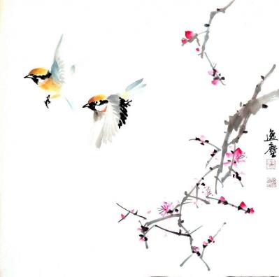 高勇利日记-《花鳥小品》
30*30CM
軟片，
高勇利发布【图1】