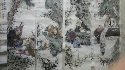 赵胜东收藏-四尺对开，四条屏，【图1】