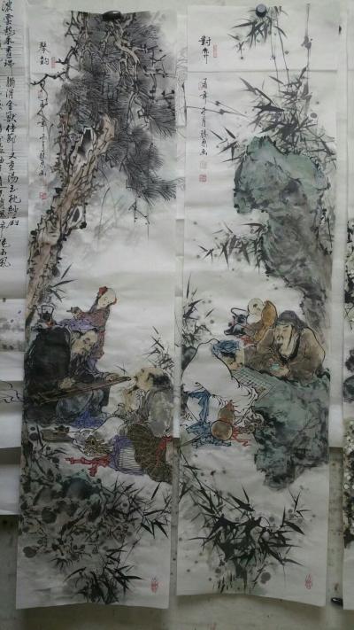 赵胜东收藏-四尺对开，四条屏，【图2】