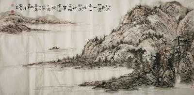 张文健日记-四尺习作，祝各位朋友新年快乐！合家幸福，拜年了！！！！！！！【图2】