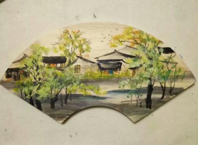 陈刚日记-写意木扇面【图5】