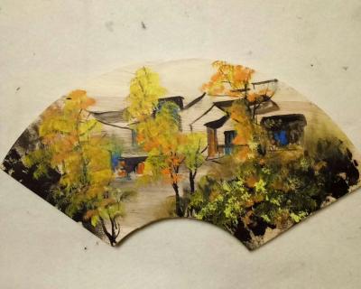 陈刚日记-写意木扇面【图6】