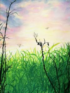 王征明国画作品《绿意》议价