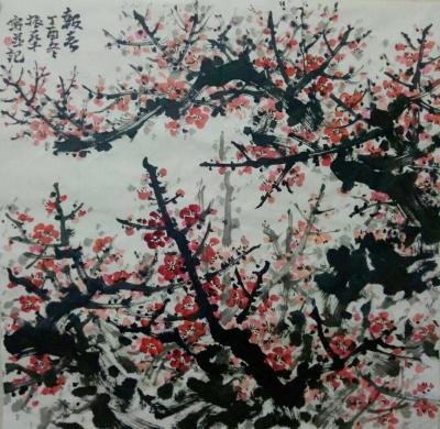 杨振华日记-爆竹声声除旧岁，梅花朵朵迎新春。至此2018新年来临之际，祝福大家佳节快乐！身体【图1】