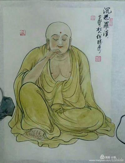 赵胜东日记-释迦牟尼佛为使佛法在佛灭度后能流传后世，使众生有听闻佛法的机缘，嘱咐十六罗汉永住【图11】