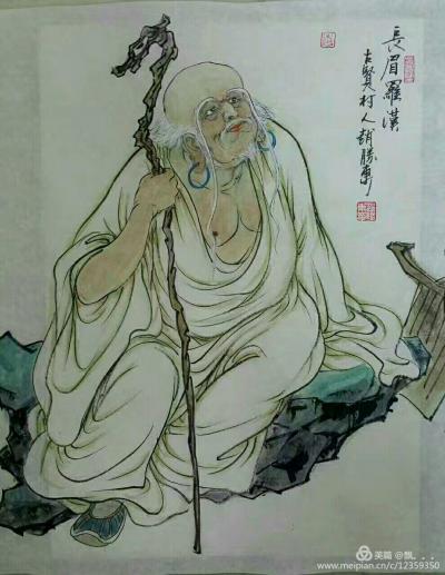 赵胜东日记-释迦牟尼佛为使佛法在佛灭度后能流传后世，使众生有听闻佛法的机缘，嘱咐十六罗汉永住【图15】