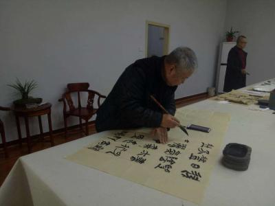 陈宗林收藏-大年初一，战友中央美院孙学平教授，省艺术院，博士后，卢加强院长，艺术家陈宗林先生【图3】