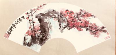 叶仲桥生活-大年初三，早上到画室画画了，带着甜甜的笑容、带着非洲美女保镖，美美的给你们拜年啦【图3】