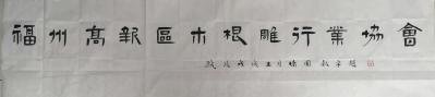 金新宇日记-《福州高新区木根雕行业协会》牌匾，晨起撸一撸，整了三张，一张自我感觉良好的破字前【图3】