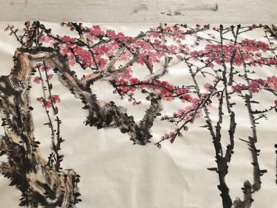 叶仲桥日记-昨天朋友发了这张梅花美人上来、忽然想画梅花的冲动、是不是很美呢！年初五带着梅花美【图2】