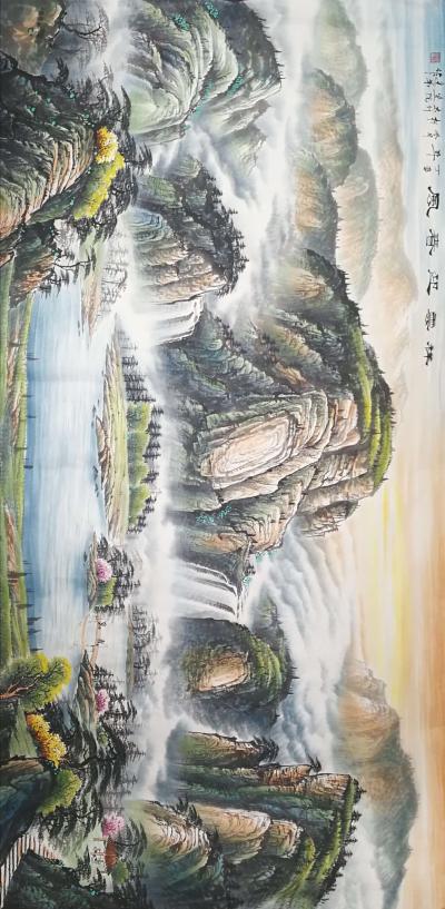 宁建华日记-辛勤忙碌又一年
终日绘画手不闲
五颜六色挥不尽
万紫千红览江山
宁建华
【图1】