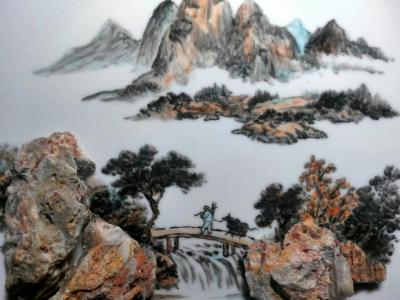 杨增超日记-奇石瓷画《牧归》，杨增超【图3】