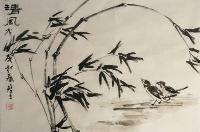 田君才日记-近日小品  四尺三开【图7】