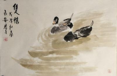 田君才日记-近日小品  四尺三开【图13】