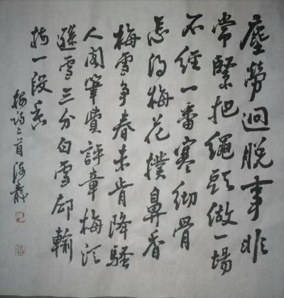 张海龙日记-张海龙书法作品
认准的路，坚持必定成功【图1】