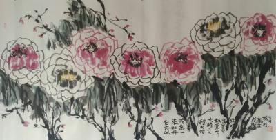 杨牧青日记-名称:大俗大雅
规格:168cm×68cm/8平尺多
材质:白宣老纸
款识【图1】