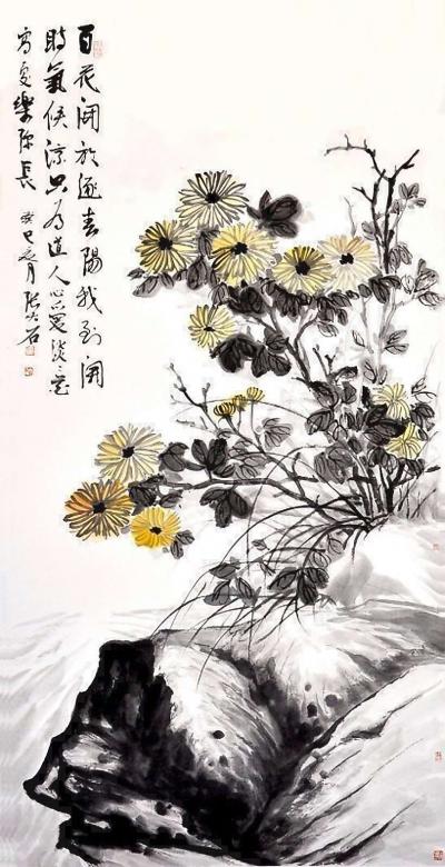 张大石收藏-《梅兰竹菊》，客户订制的四尺整纸四君子，已经完稿，分享给大家，张大石【图3】