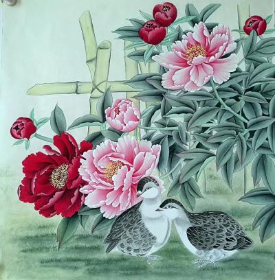 胡记领日记-斗方工笔欣赏，胡记领作品【图5】