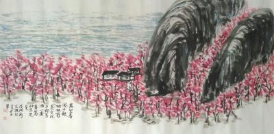 杨牧青日记-款识:万里春风，十畝桃林，百卷金经，三杯苦酒，一蛊香茗，此生足矣。戊戌新正杨牧青【图1】