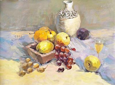 覃莽日记-覃莽的水粉画选。【图4】