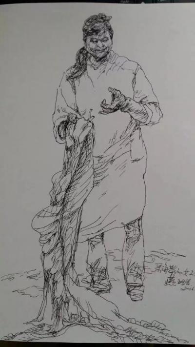 赵国毅日记-赵国毅水墨人物画【图2】