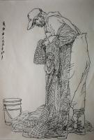 艺术家赵国毅日记:赵国毅水墨人物画【图4】